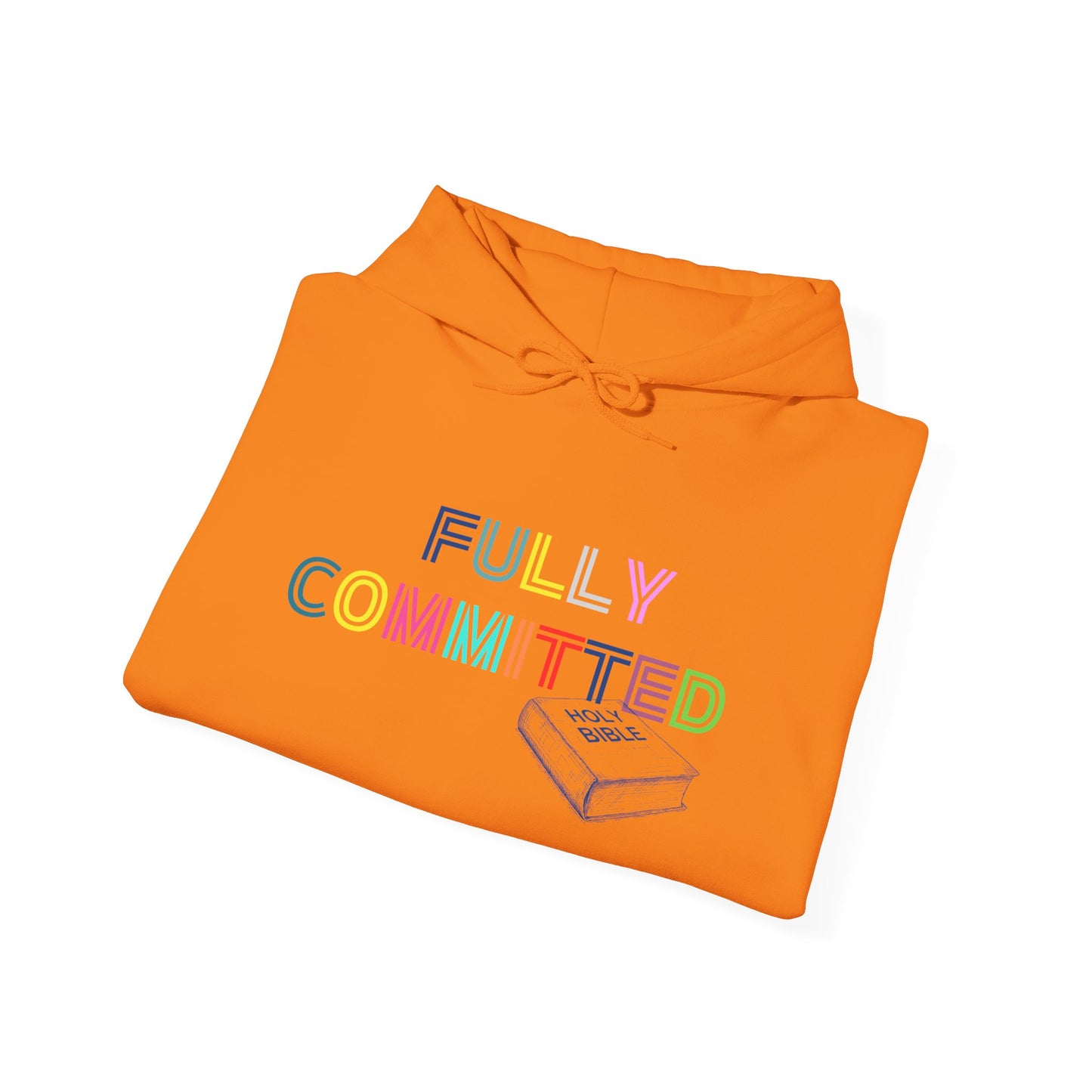 MULTICOLOR FULLY COMMITTED Unisex Heavy Blend™ Hooded Sweatshirt