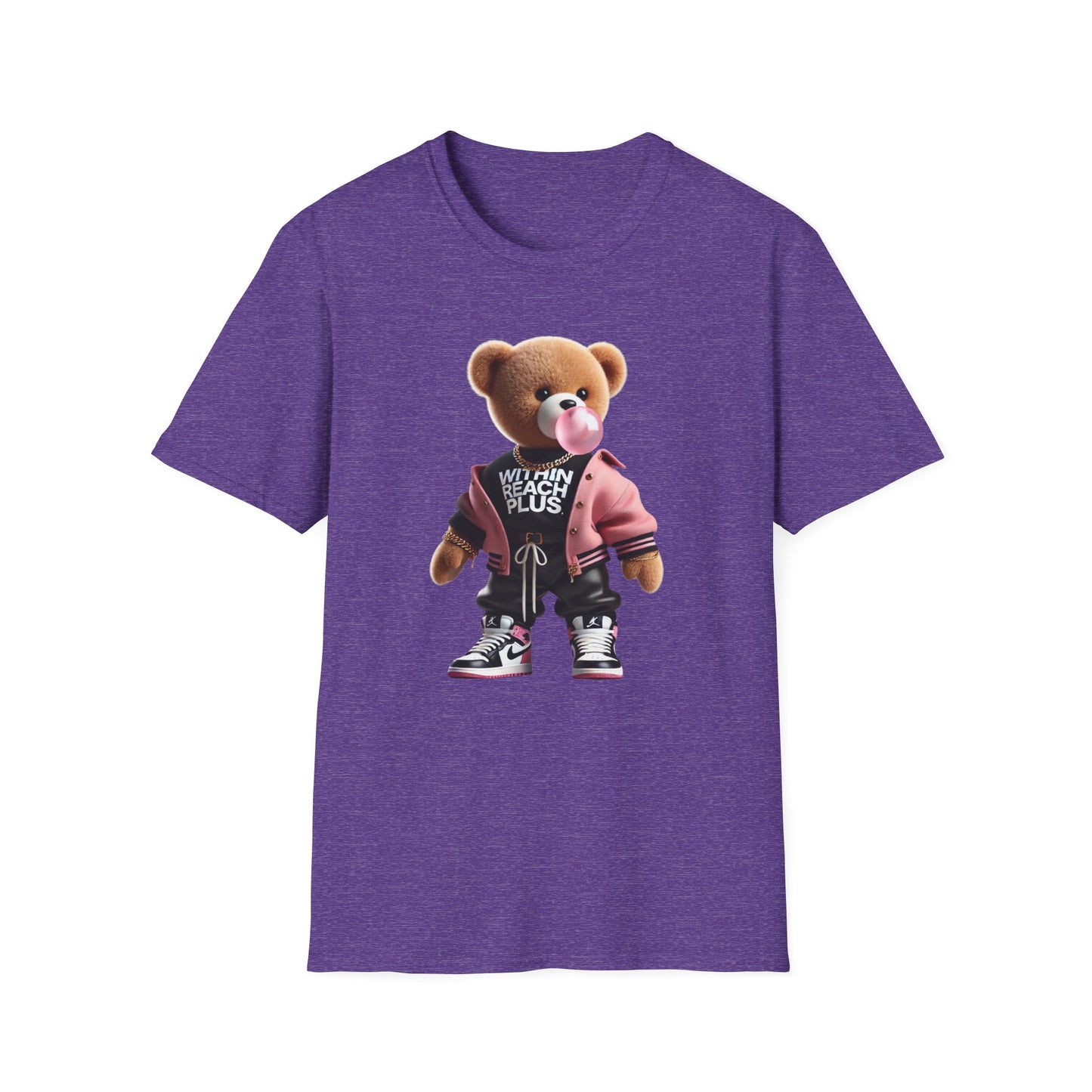 WITHIN REACH PLUS FUN BEAR Graphic Unisex Softstyle T-Shirt - Streetwear Vibe for Everyday Style