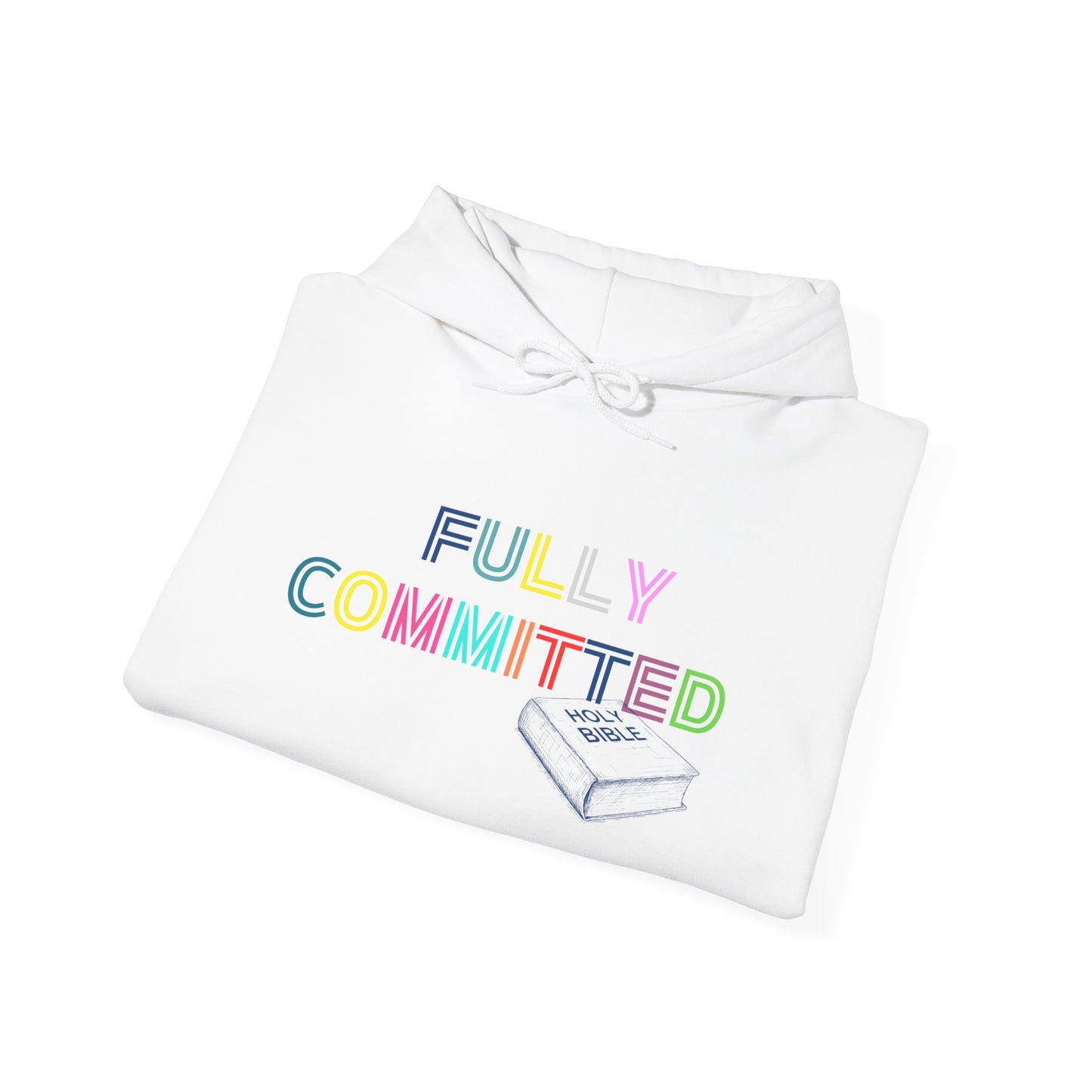 MULTICOLOR FULLY COMMITTED Unisex Heavy Blend™ Hooded Sweatshirt