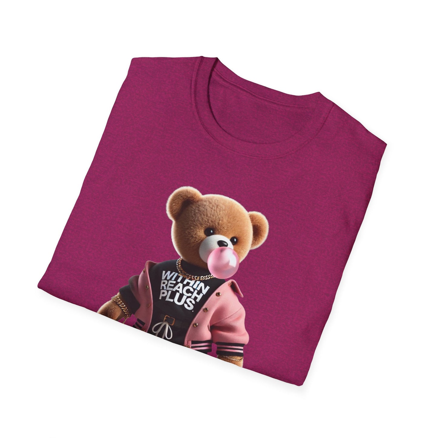 WITHIN REACH PLUS FUN BEAR Graphic Unisex Softstyle T-Shirt - Streetwear Vibe for Everyday Style