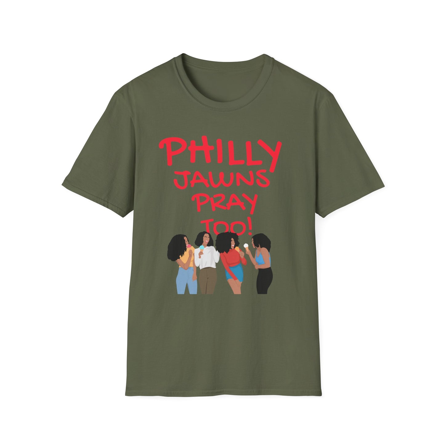 PHILLY JAWNS PRAY TOO Unisex Softstyle T-Shirt