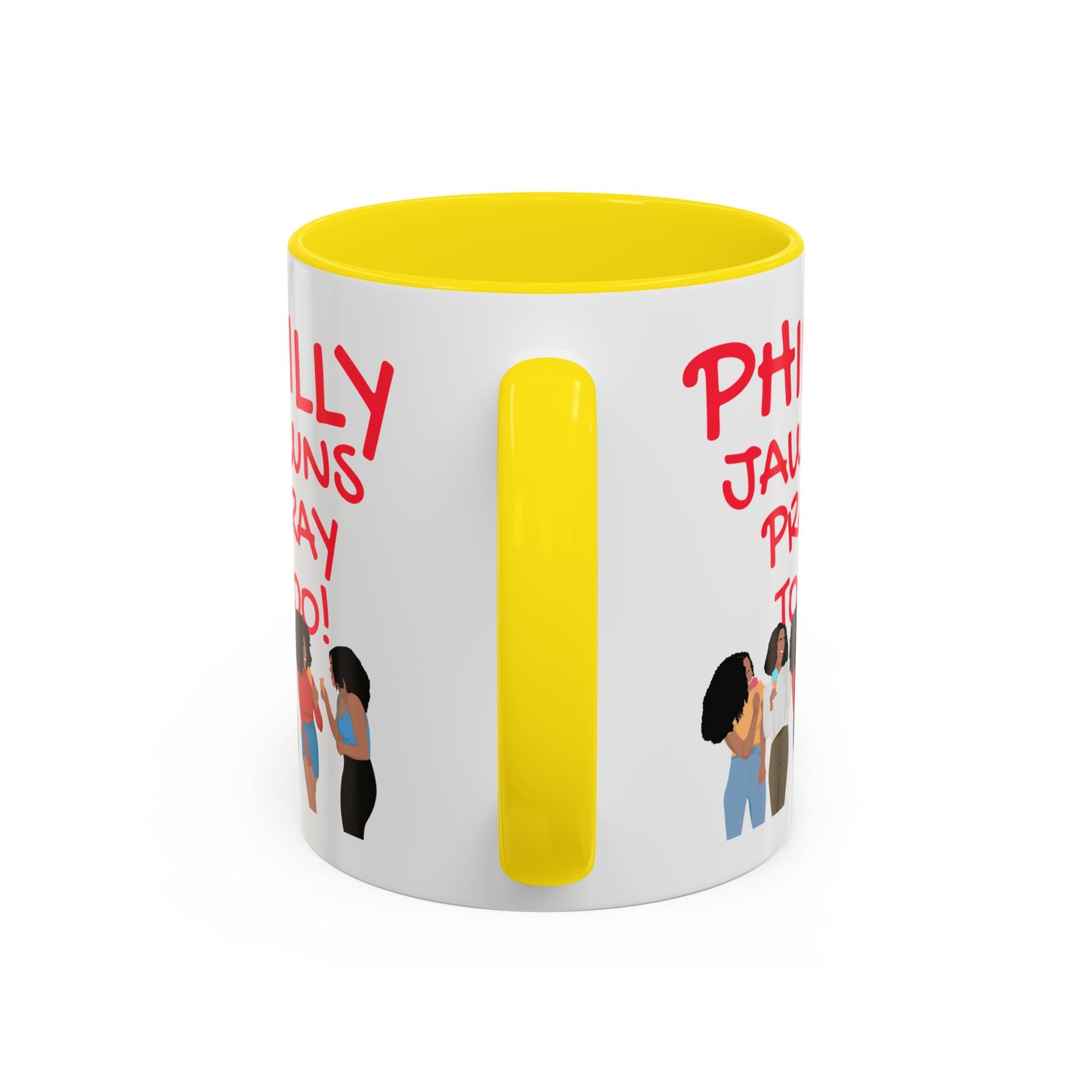 Philly Jawns Pray Too Ceramic Accent Coffee Mug (11, 15oz)