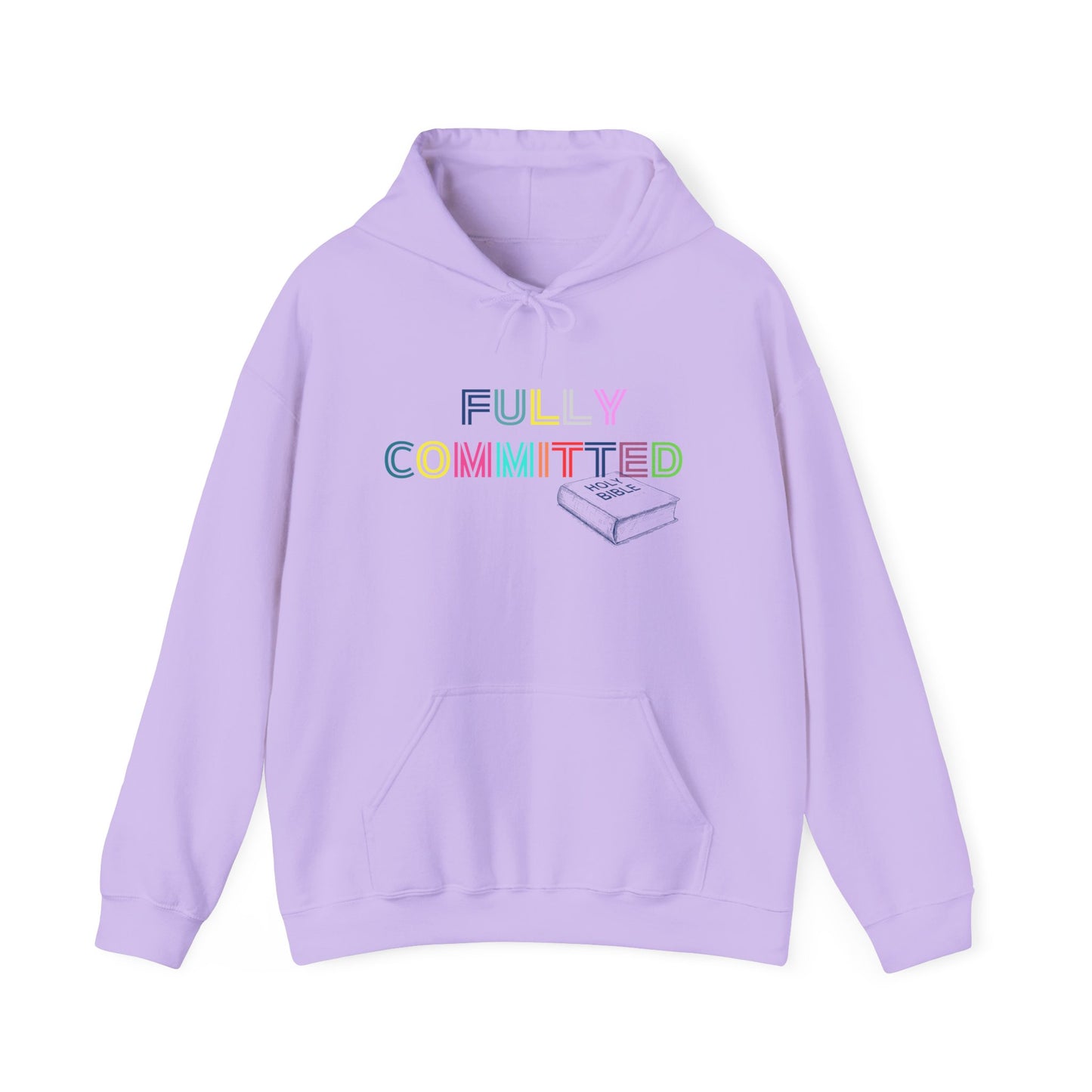 MULTICOLOR FULLY COMMITTED Unisex Heavy Blend™ Hooded Sweatshirt