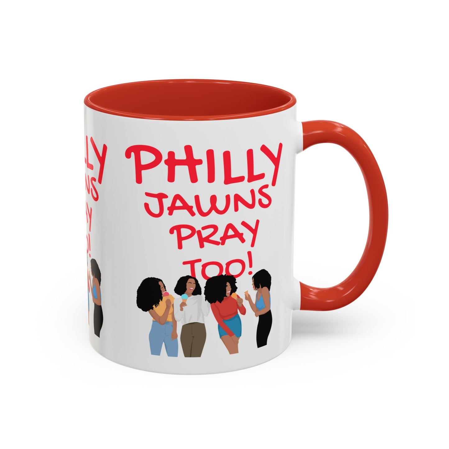 Philly Jawns Pray Too Ceramic Accent Coffee Mug (11, 15oz)