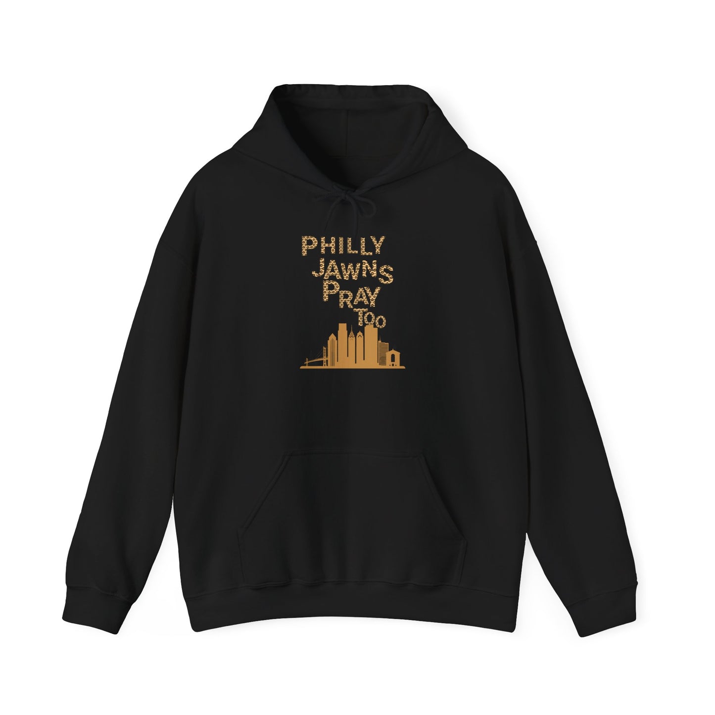 Philly Jawns Pray Too Unisex Heavy Blend™ Hooded Sweatshirt - Comfortable, Stylish Apparel for City Pride