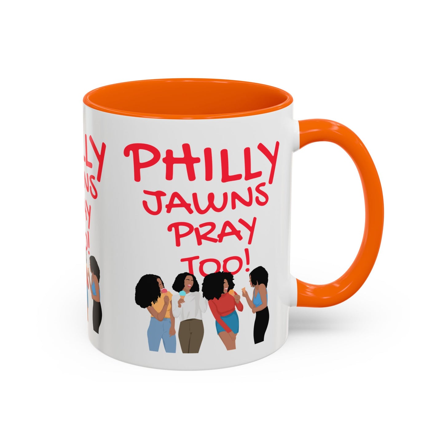 Philly Jawns Pray Too Ceramic Accent Coffee Mug (11, 15oz)