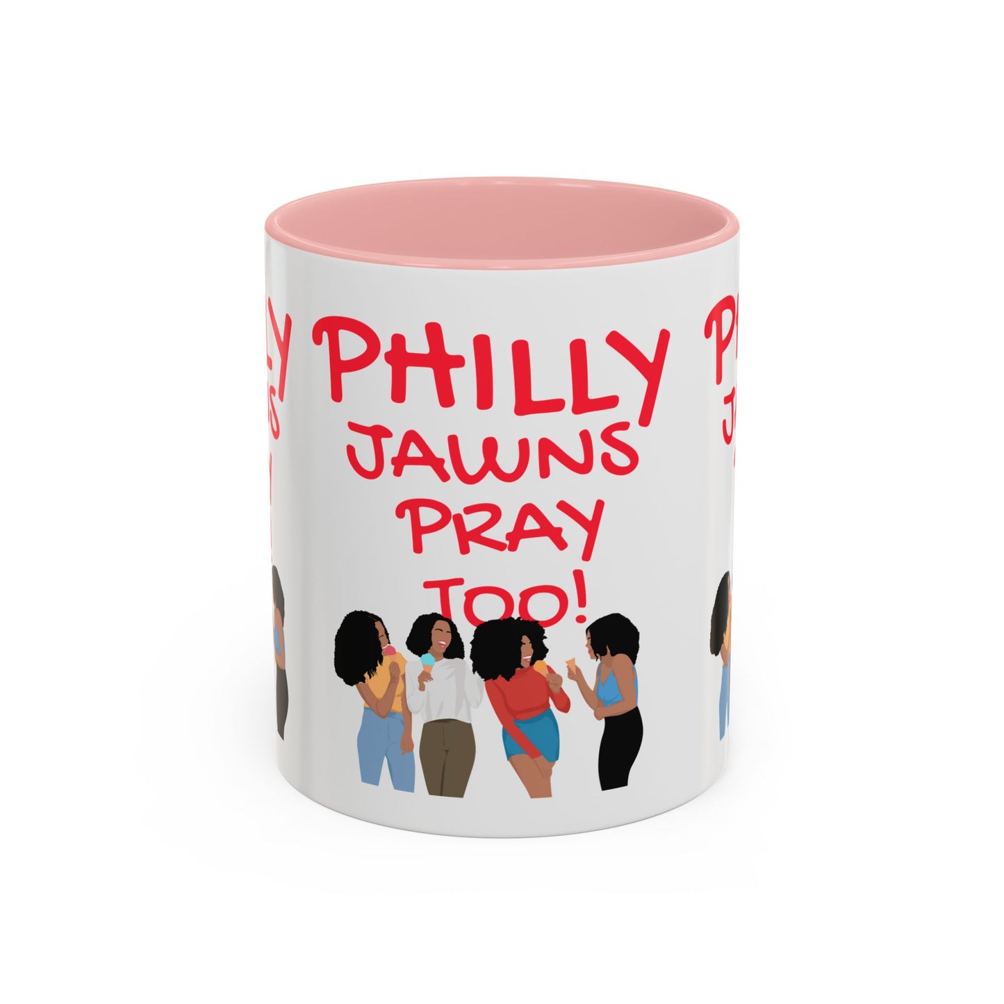 Philly Jawns Pray Too Ceramic Accent Coffee Mug (11, 15oz)