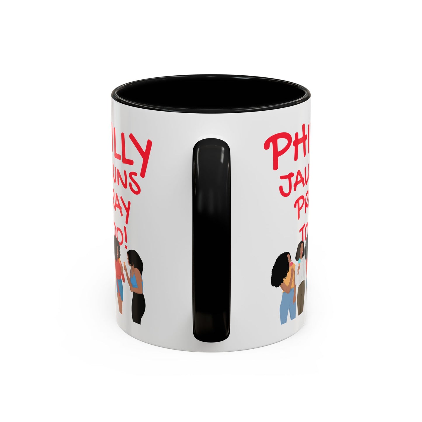 Philly Jawns Pray Too Ceramic Accent Coffee Mug (11, 15oz)