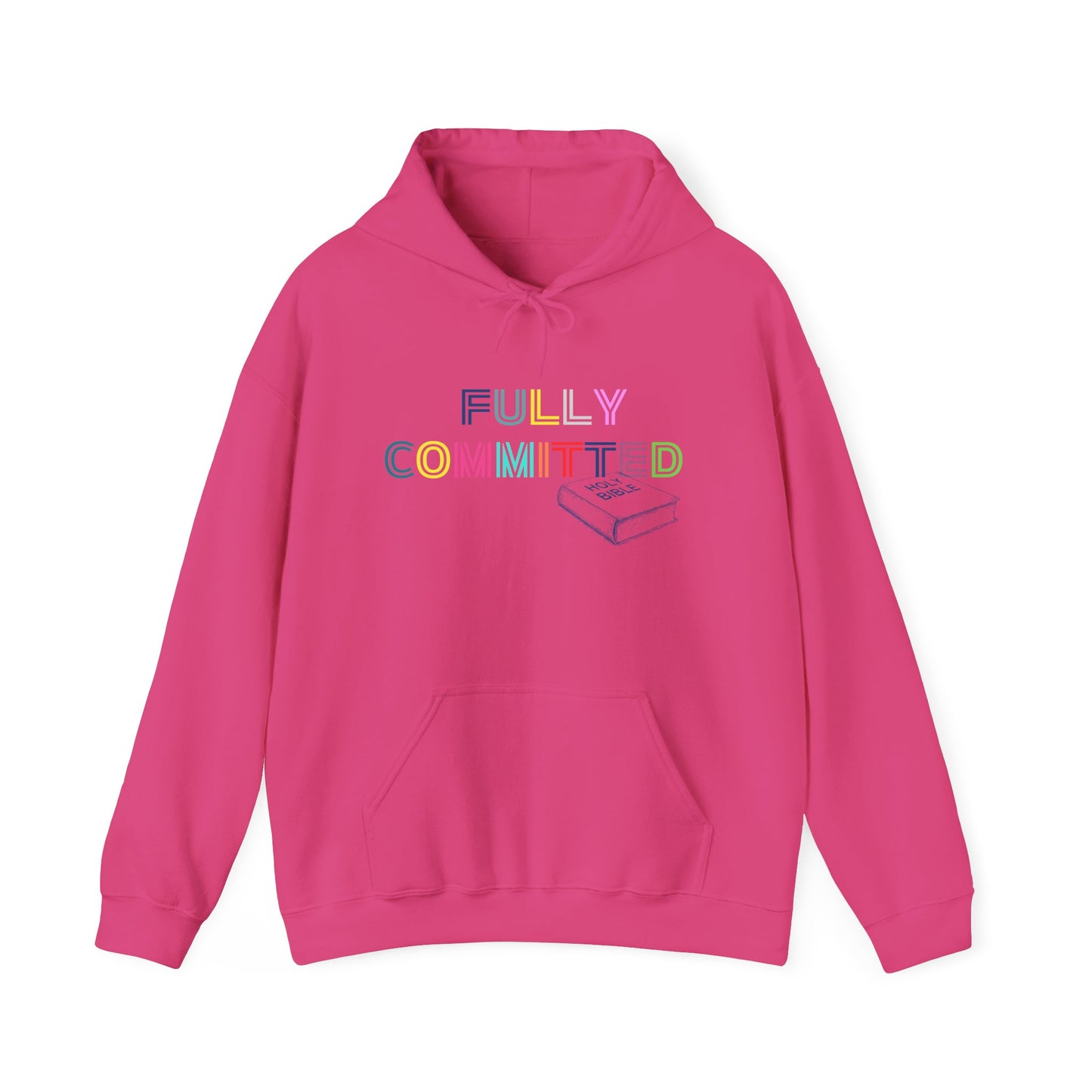 MULTICOLOR FULLY COMMITTED Unisex Heavy Blend™ Hooded Sweatshirt