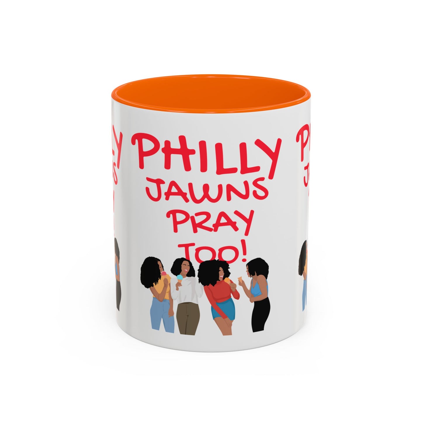 Philly Jawns Pray Too Ceramic Accent Coffee Mug (11, 15oz)