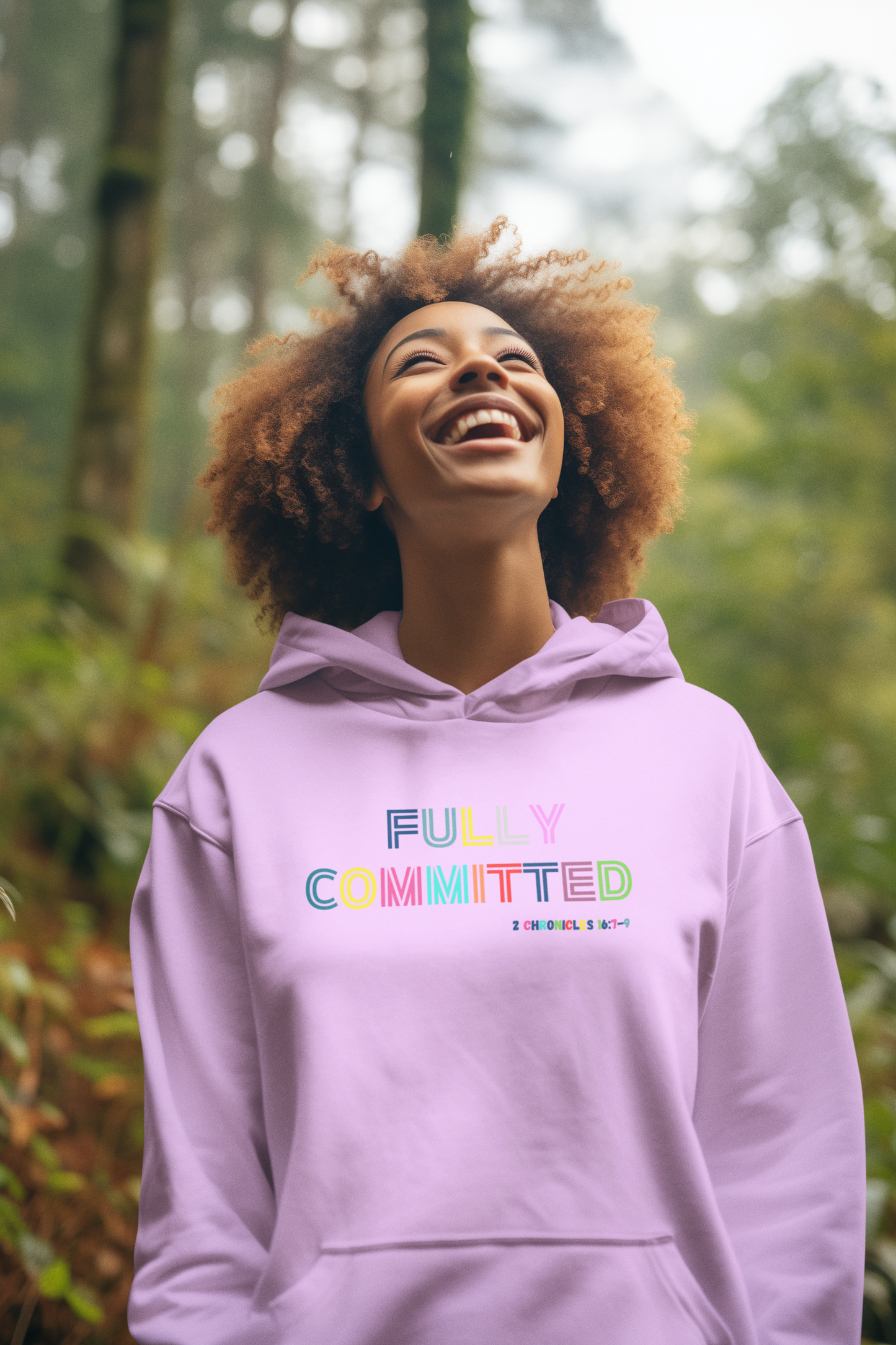 MULTICOLOR FULLY COMMITTED Unisex Heavy Blend™ Hooded Sweatshirt