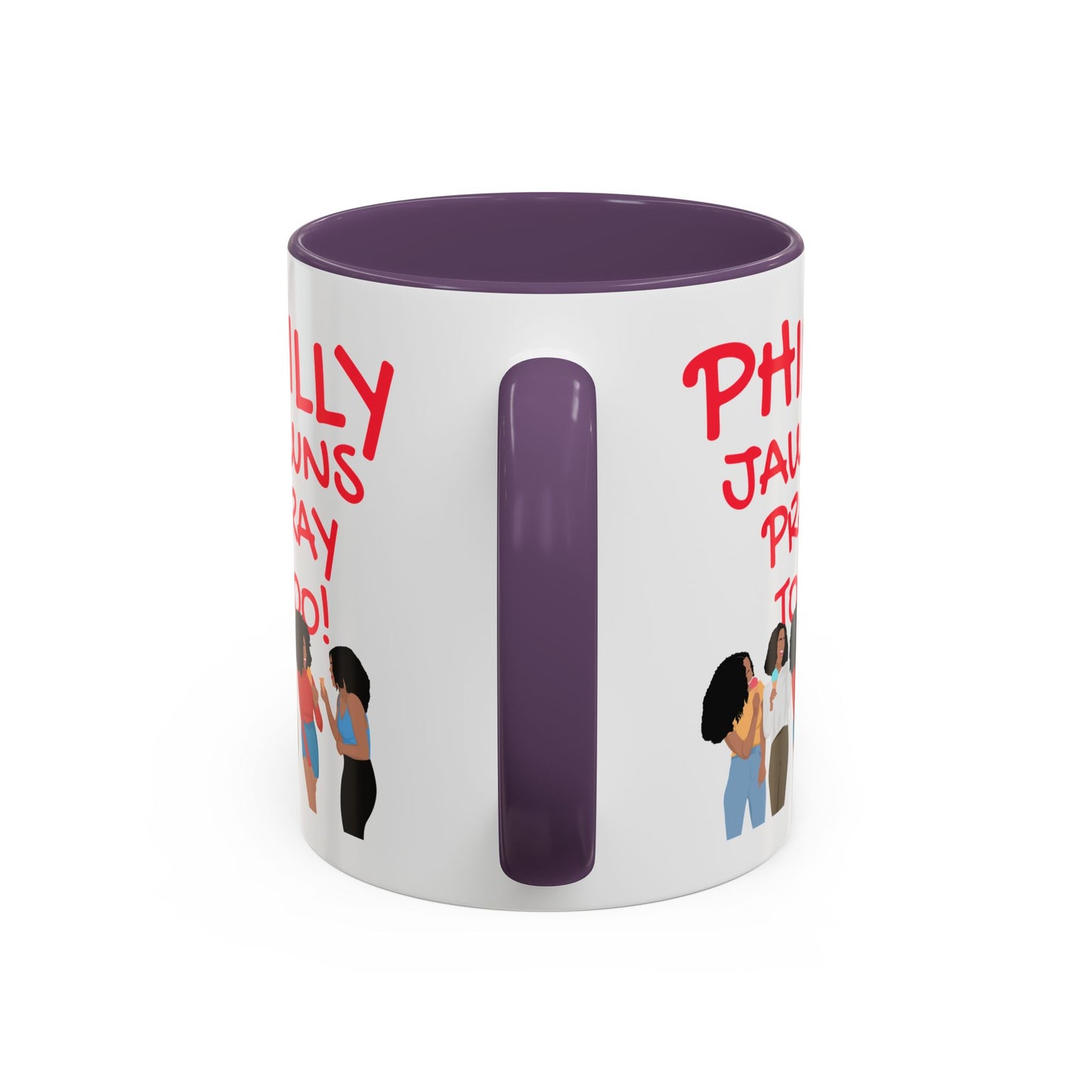 Philly Jawns Pray Too Ceramic Accent Coffee Mug (11, 15oz)