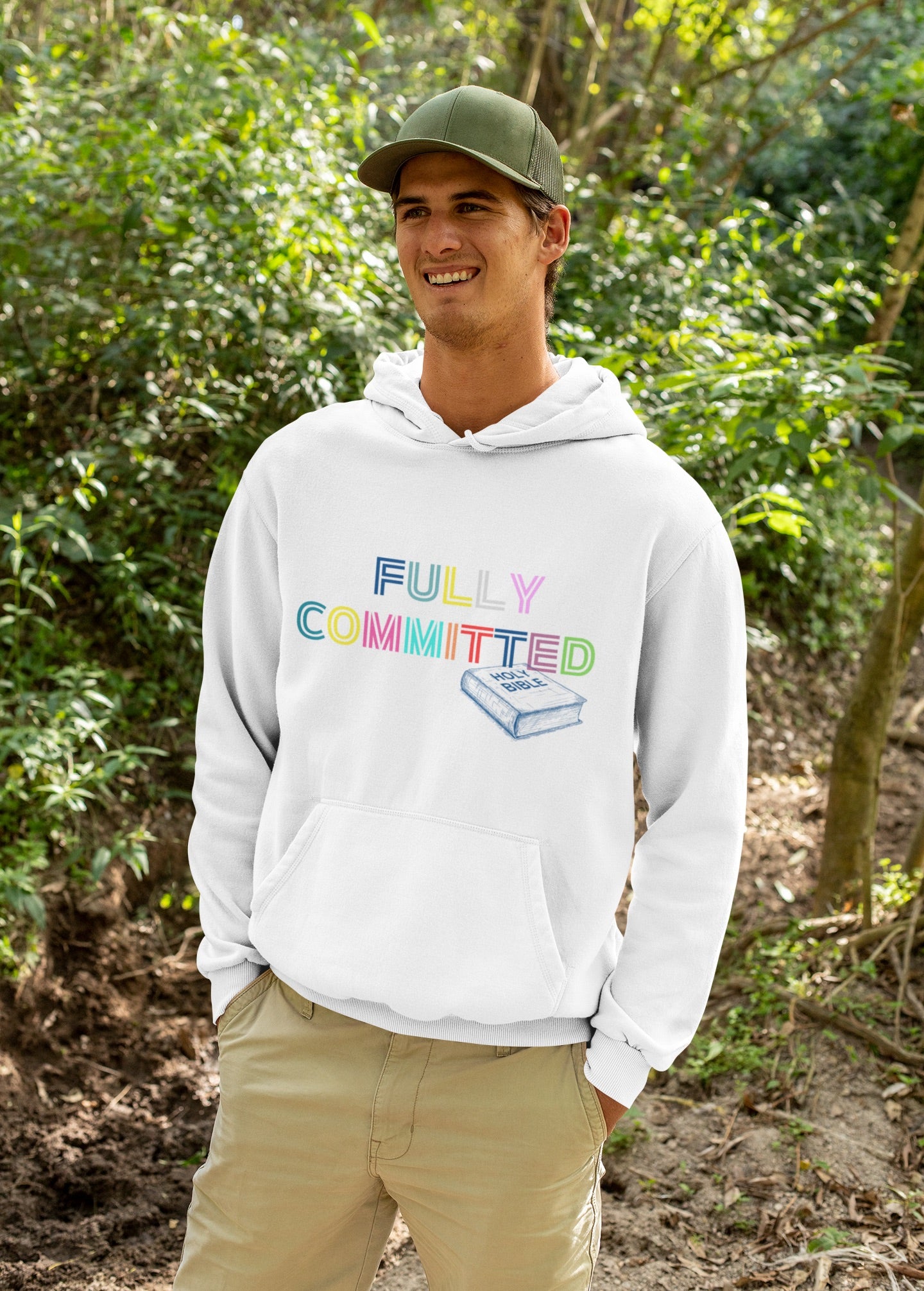 MULTICOLOR FULLY COMMITTED Unisex Heavy Blend™ Hooded Sweatshirt