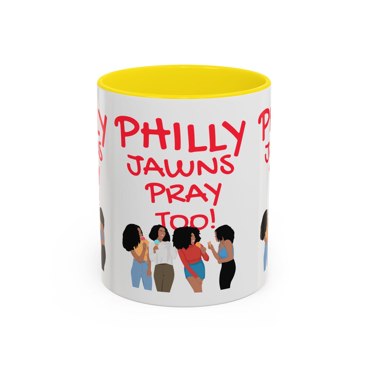 Philly Jawns Pray Too Ceramic Accent Coffee Mug (11, 15oz)