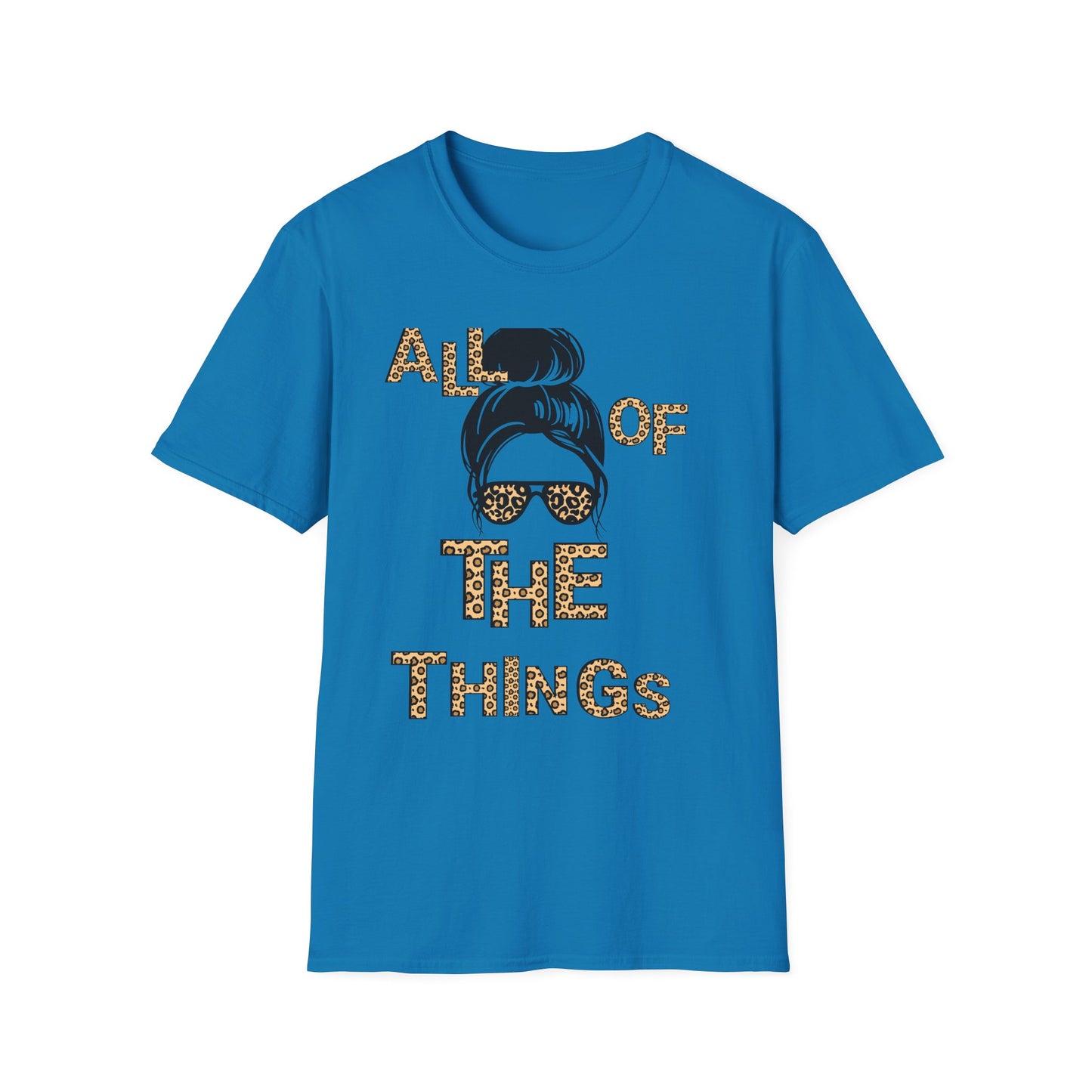 All of the Things Leopard Print Unisex Softstyle T-Shirt